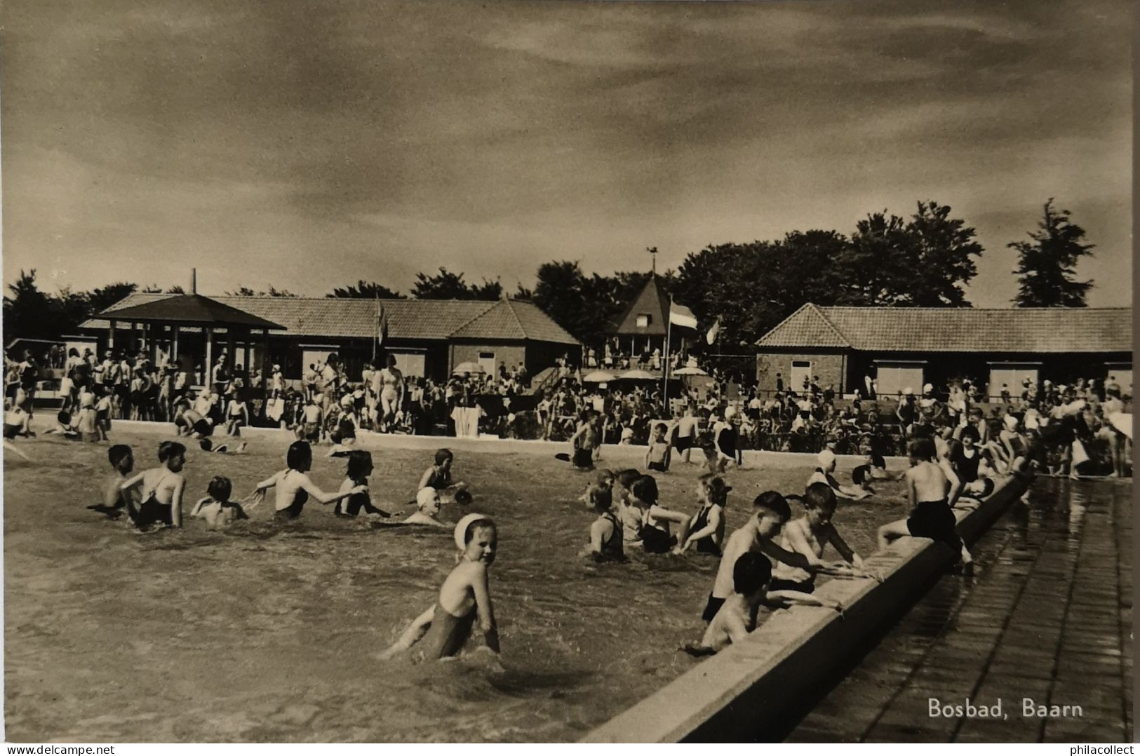 Baarn // Bosbad ( Veel Volk) 1959 - Baarn