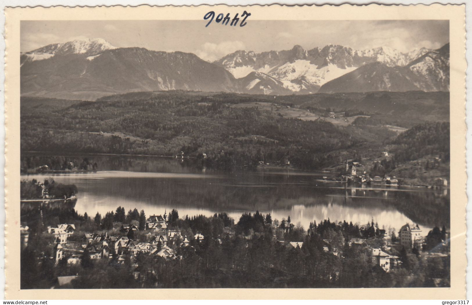 E2003) Seebade PÖRTSCHACH Am Wörthersee - Gegen Koschutta Kärnten - FOTO AK Mit Häusern ALT - Pörtschach