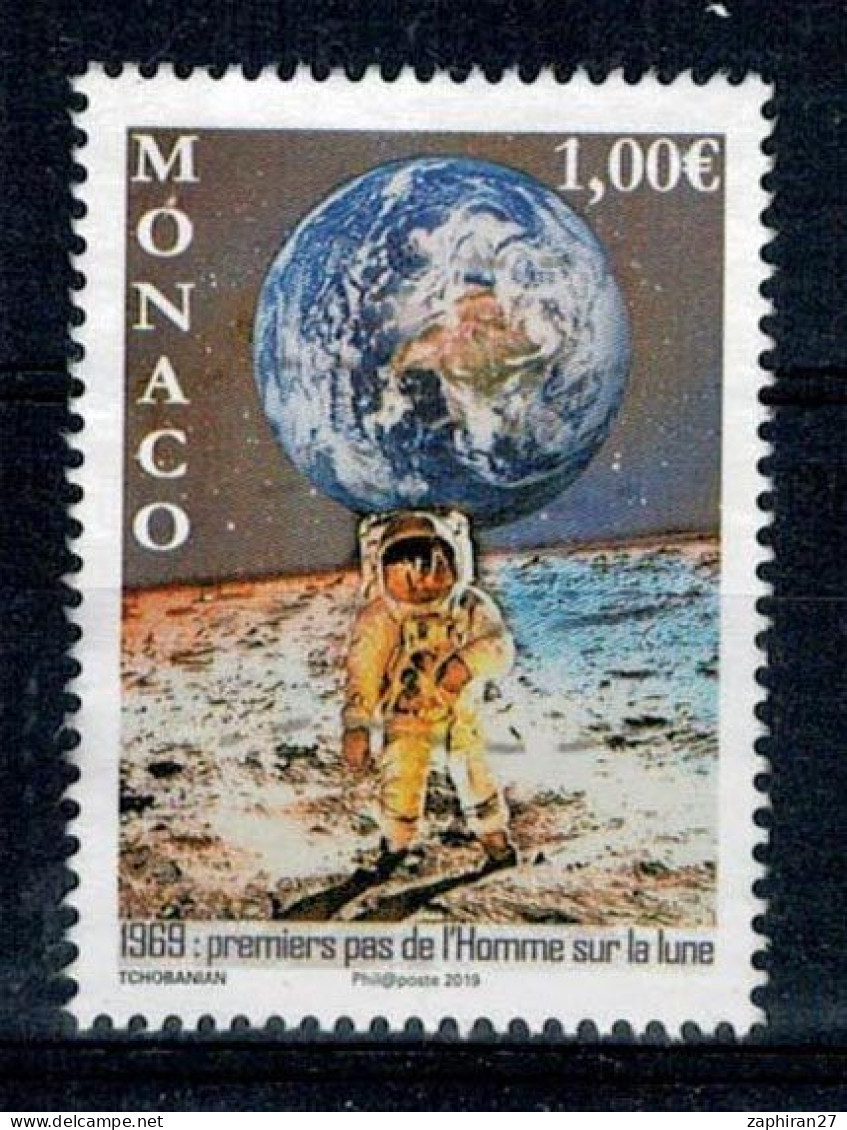2019 MONACO PREMIERS PAS DE L'HOMME SUR LA LUNE OBLITERE  #234# - Used Stamps