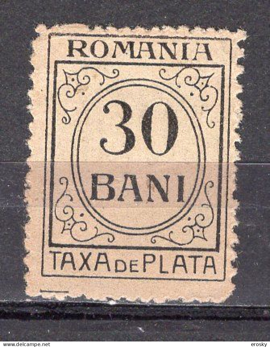 S2964 - ROMANIA ROUMANIE TAXE Yv N°60 * - Segnatasse