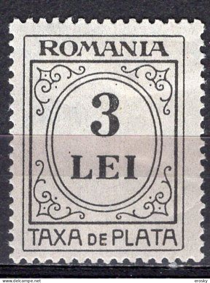 S2966 - ROMANIA ROUMANIE TAXE Yv N°65 * - Port Dû (Taxe)