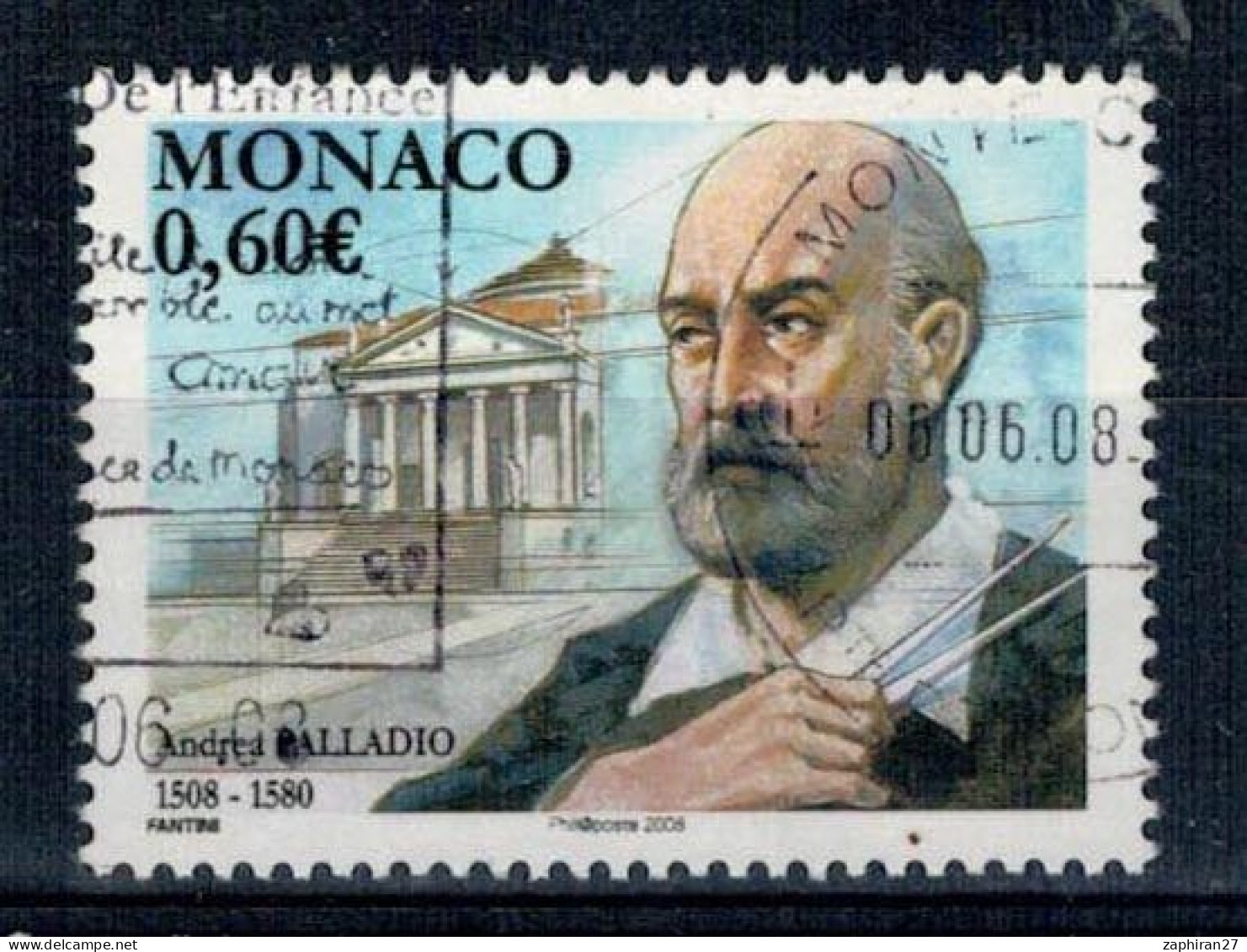 2008 MONACO ANDREA PALLADIO OBLITERE  #234# - Used Stamps