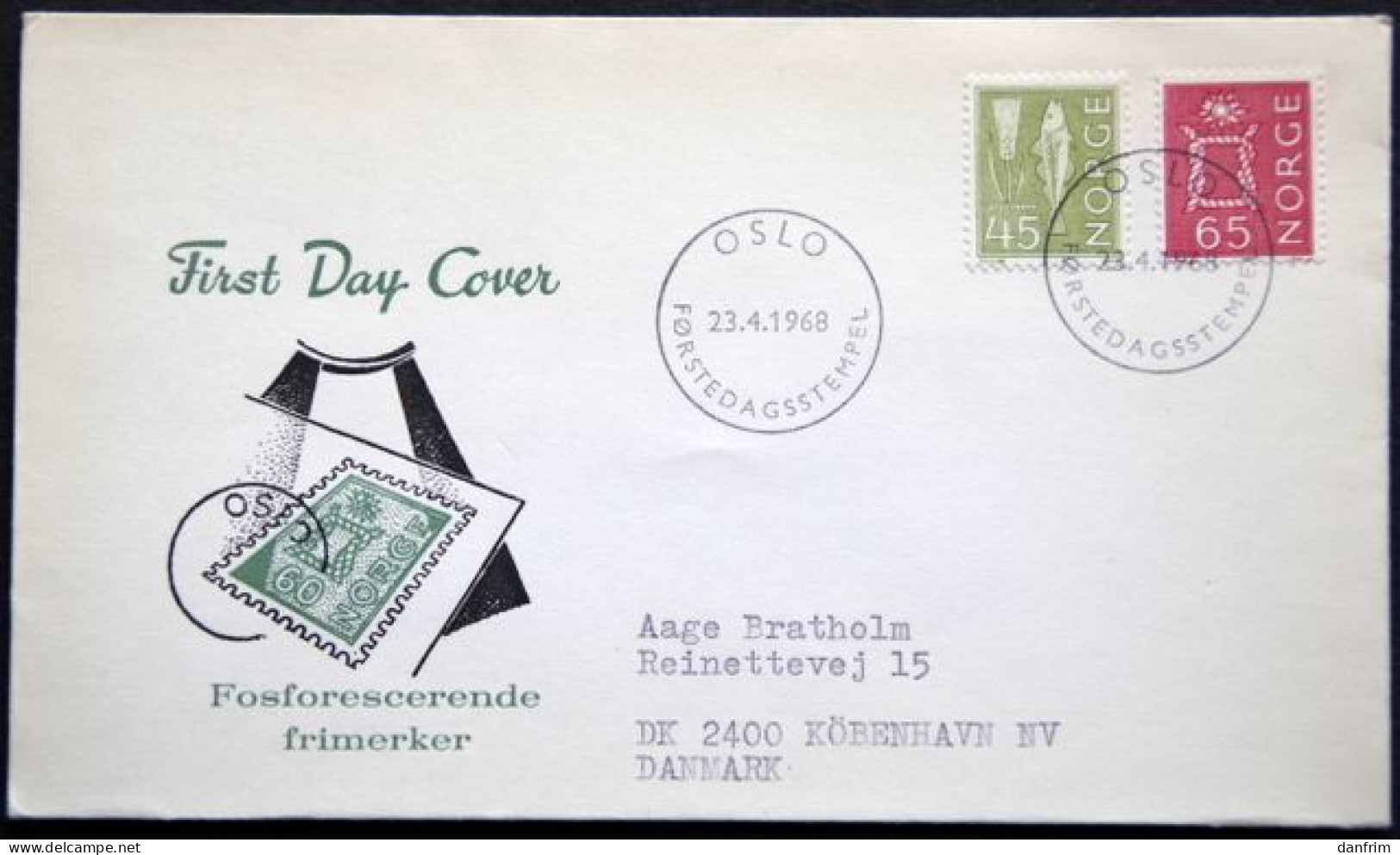 Norway 1968    MiNr.566-67  FDC  (lot 6462) - FDC