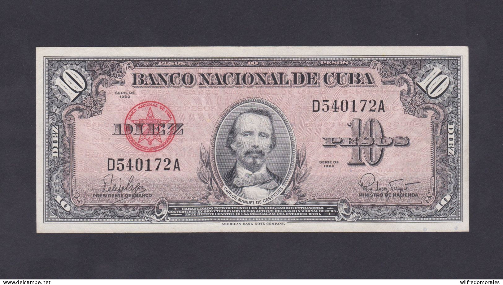 CUBA 10 PESOS 1960 SC / UNC - Kuba