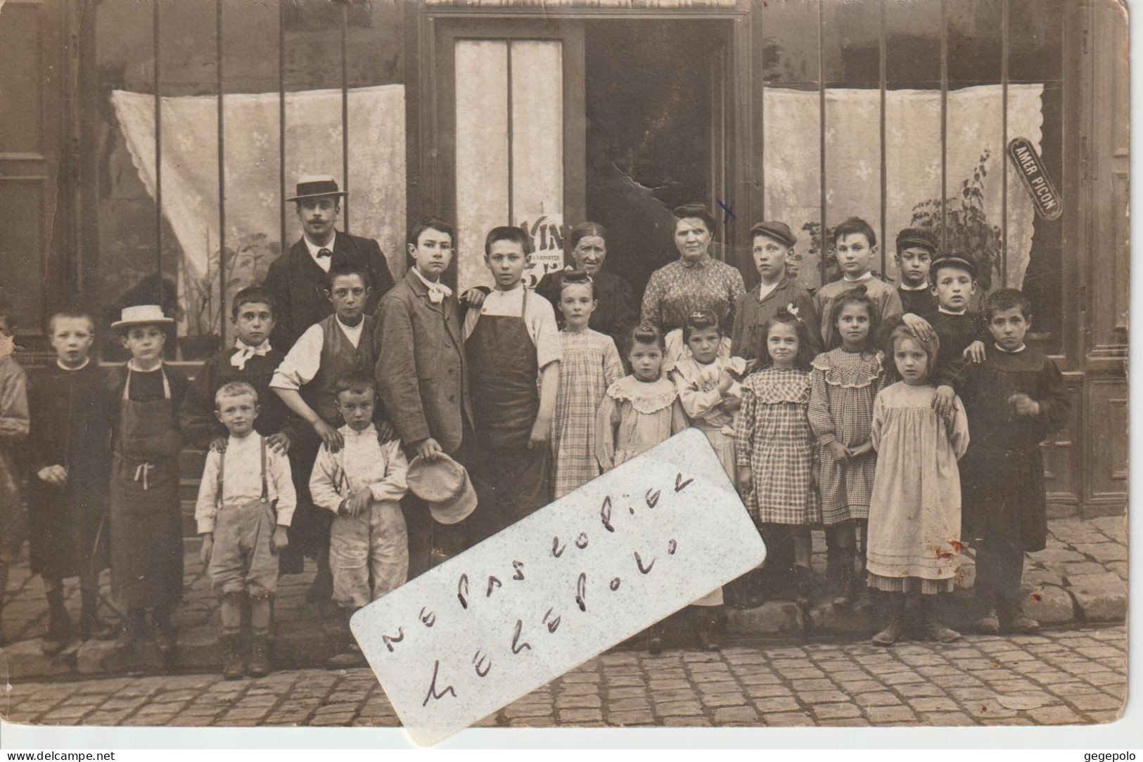 BRUYERES LE CHATEL  - Café De La Renaissance - Maison Ledieu  ( Carte Photo ) 2/3 - Bruyeres Le Chatel