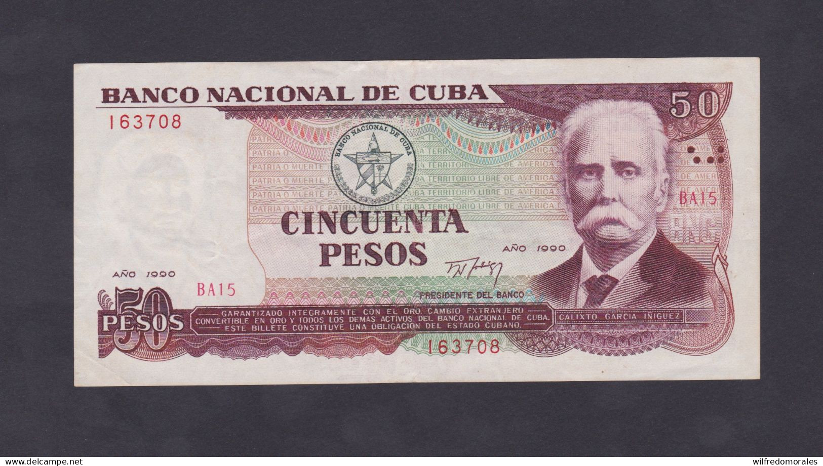 CUBA 50 PESOS 1990 BC/VF - Kuba