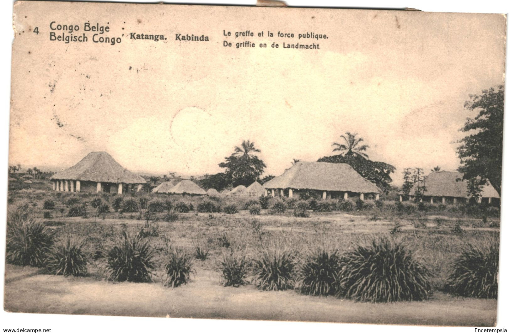 CPA Carte Postale Congo Ex Belge Katanga Kabinda  Le Greffe Et La Force Publique .1920  VM75777ok - Congo Belge