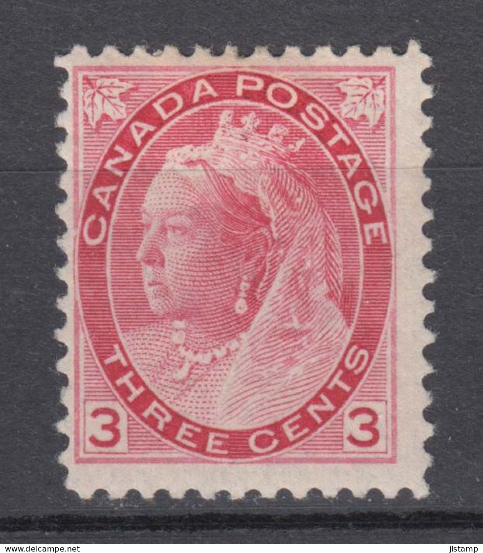 Canada 1898 Queen Victoria Stamp 3c,Scott#78,MH,OG,VF,$90 - Unused Stamps