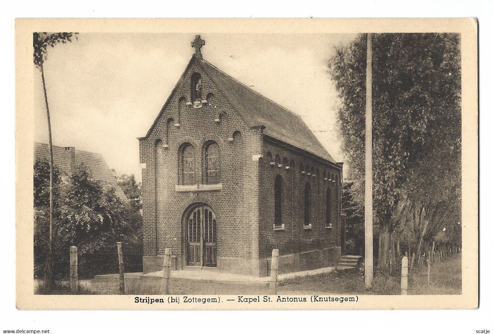 Strijpen  (bij Zottegem)     -    Kapel St. Antonus  (Knutsegem) - Zottegem