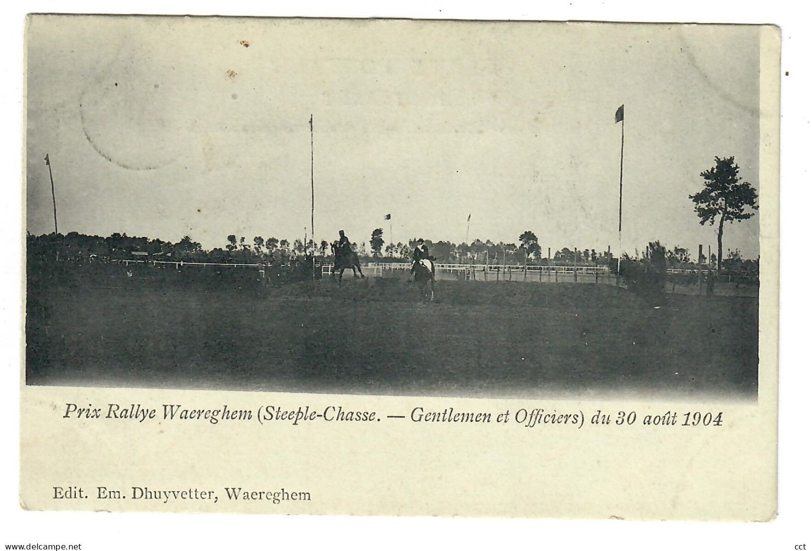 Waregem Waereghem  Prix Rallye Waereghem (Steeple-Chasse - Gentlemen Et Officiers) Du 30 Août 1904 - Waregem