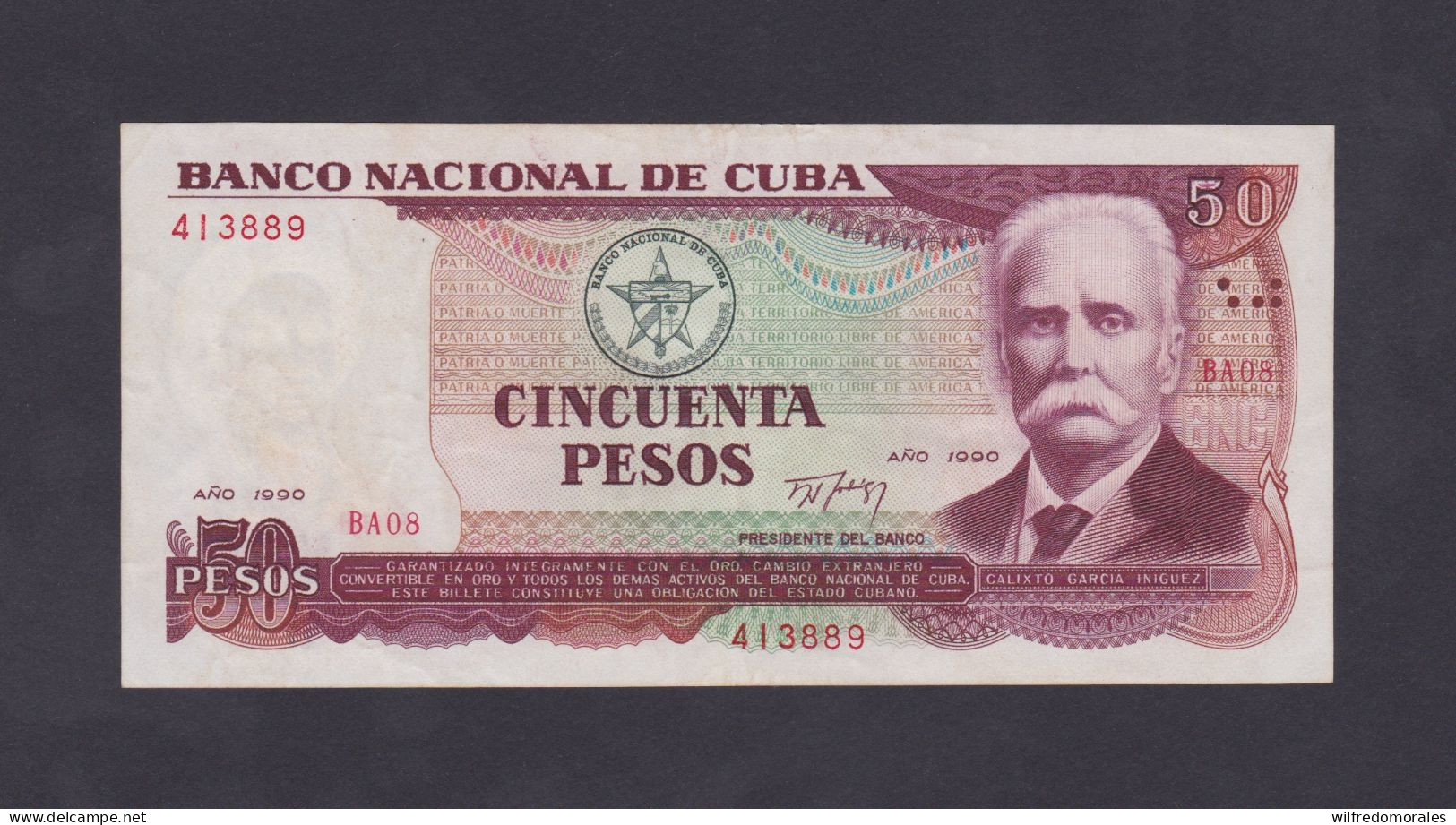 CUBA 50 PESOS 1990 MBC/XF - Cuba