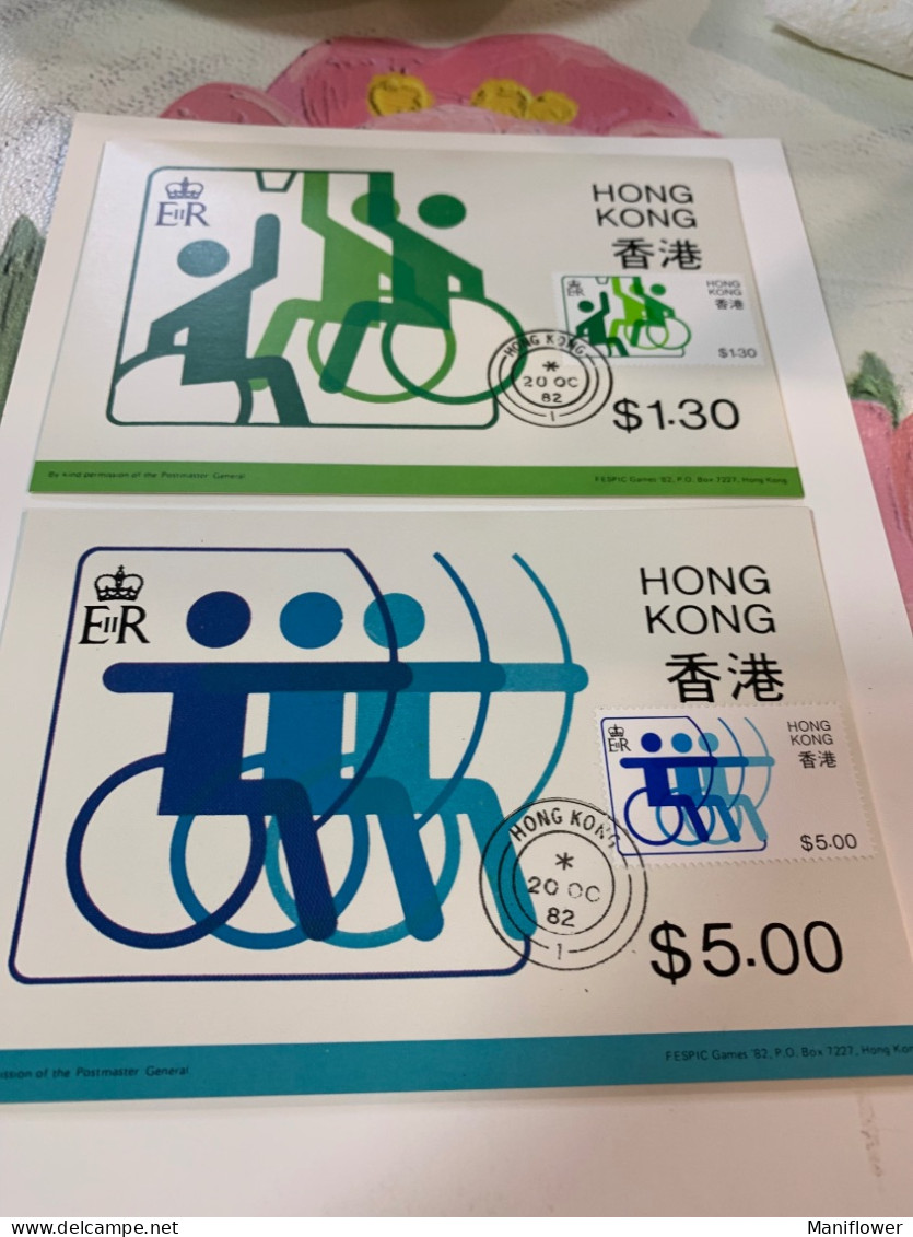 Hong Kong Stamp Olympic Games Table Tennis Wheelchair Basketball - Covers & Documents