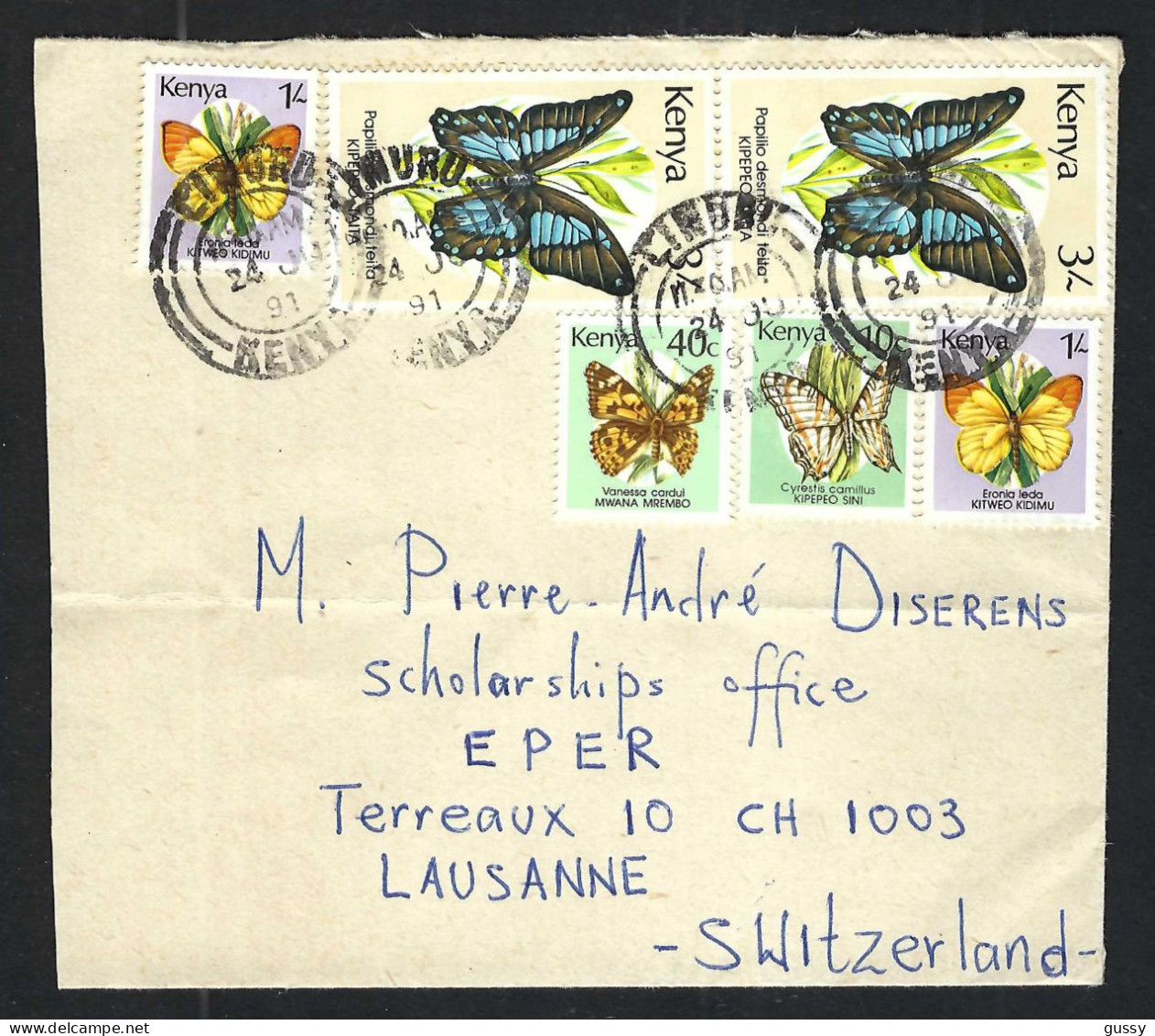 KENYA Ca.1991: LSC De LINURU Pour Lausanne (Suisse) - Kenia (1963-...)