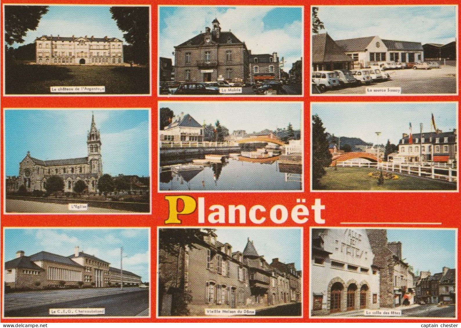 CPM PLANCOET (22 CÔTES D'ARMOR) - MULTIVUES CEG CHATEAU EGLISE ETC - Plancoët