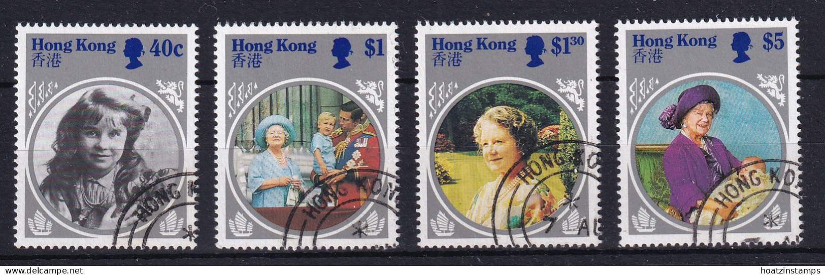 Hong Kong: 1985   Life & Times Of Queen Mother    Used - Used Stamps