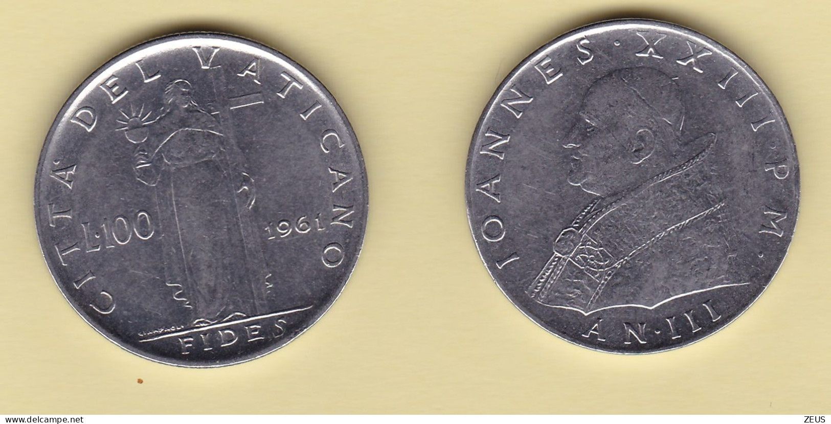 100 Lire 1961 VATICANO GIOVANNI XXIII - Vatican