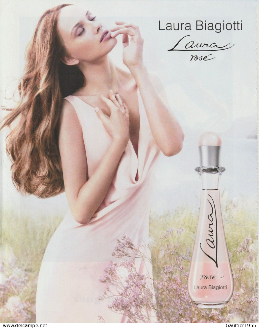 Publicité Papier - Advertising Paper - Laara Rosé De Laura Biagiotti - Publicités Parfum (journaux)