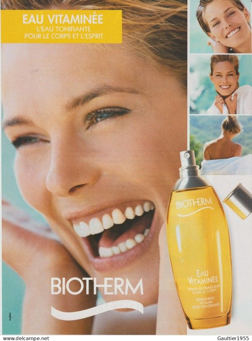 Publicité Papier - Advertising Paper - Biotherm - Parfumreclame (tijdschriften)