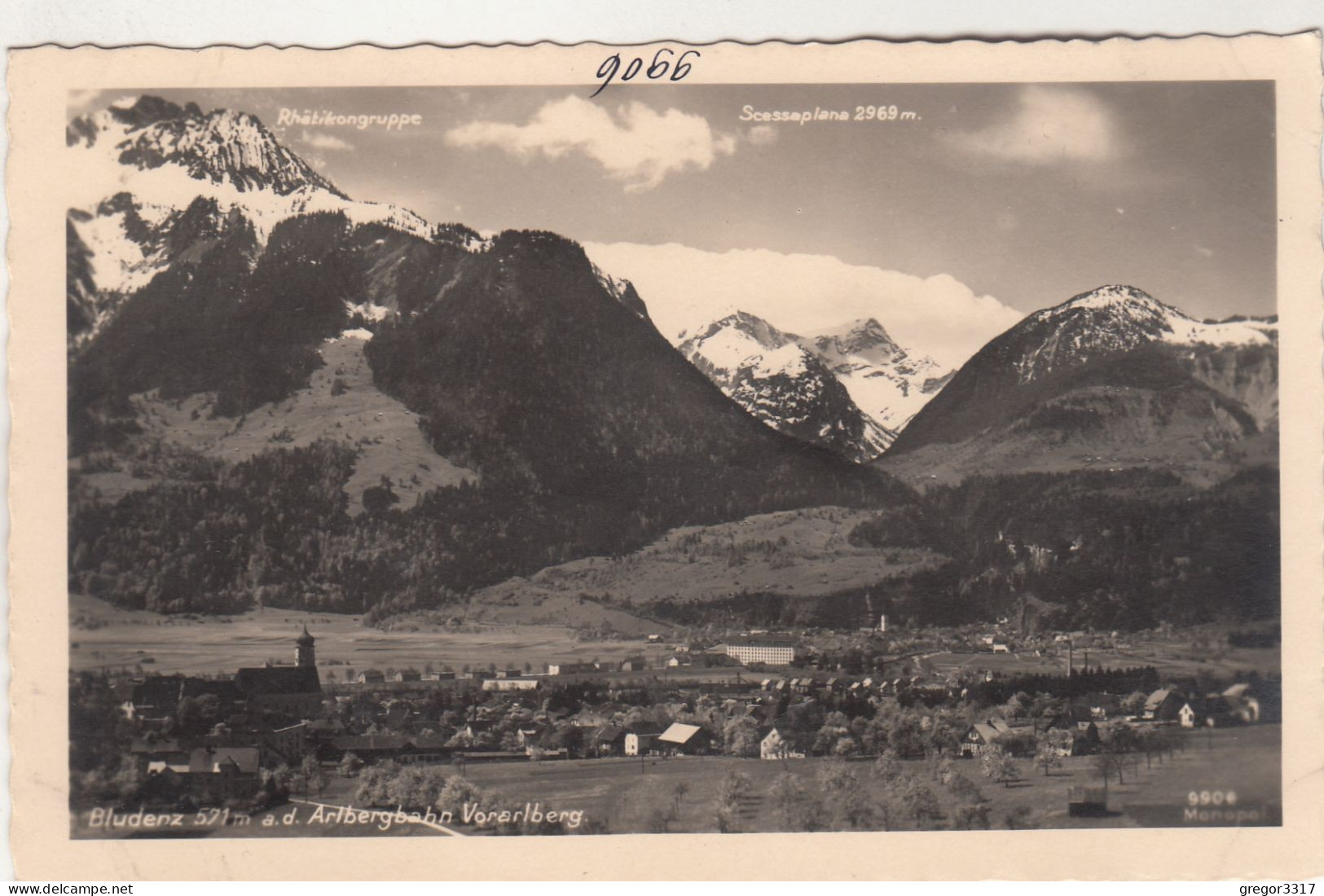 E2068)  BLUDENZ An Der Arlbergbahn - Vorarlberg - Alte FOTO AK - Rhätikongruppe U. Scesaplana - ALT - Bludenz