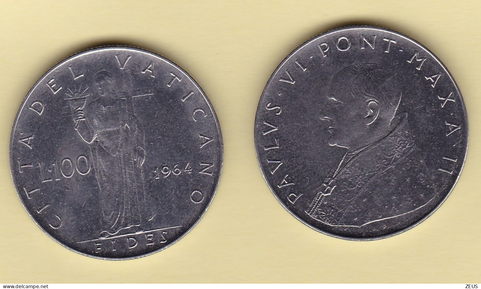 100 Lire 1964 VATICANO PAOLO VI - Vatican