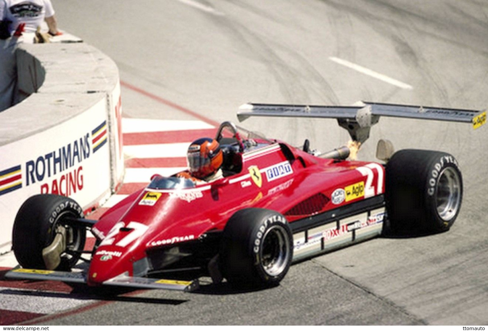 Voitures De Course F1 - Ferrari 126C2 (1982) - Pilote:Gilles Villeneuve (CAN) - 15x10cms PHOTO - Coches