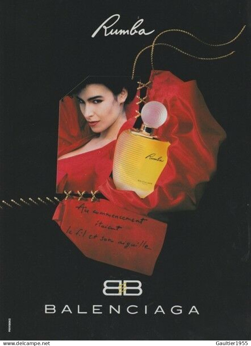 Publicité Papier - Advertising Paper - Rumba De Balenciaga - Publicités Parfum (journaux)