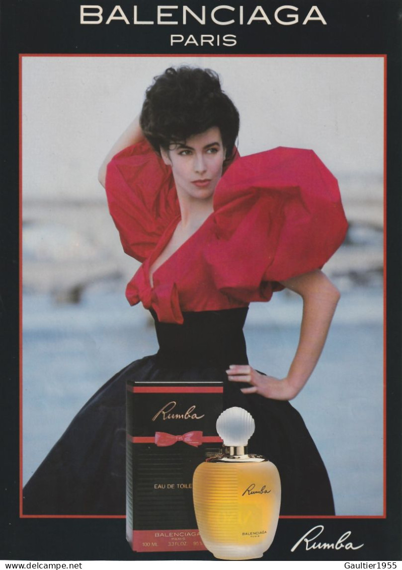 Publicité Papier - Advertising Paper - Rumba De Balenciaga - Parfumreclame (tijdschriften)