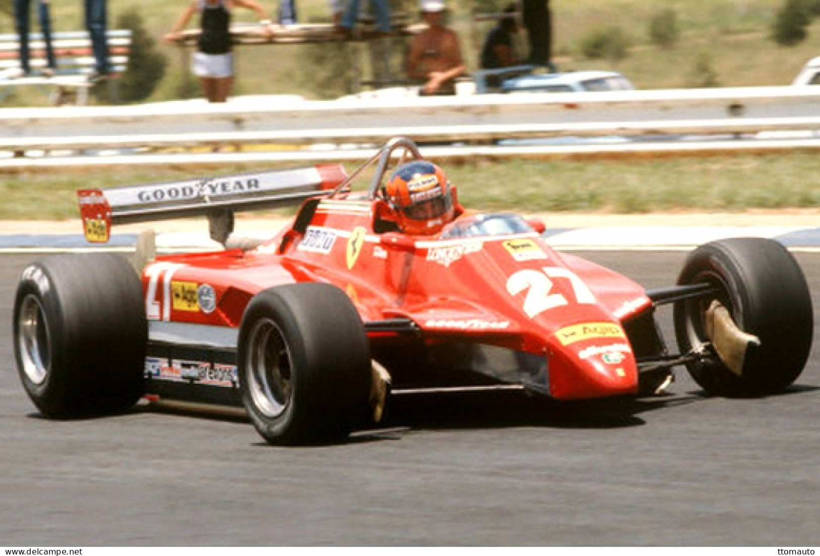 Voitures De Course F1 - Ferrari 126C2 (1982) - Pilote:Gilles Villeneuve (CAN) - 15x10cms PHOTO - Coches