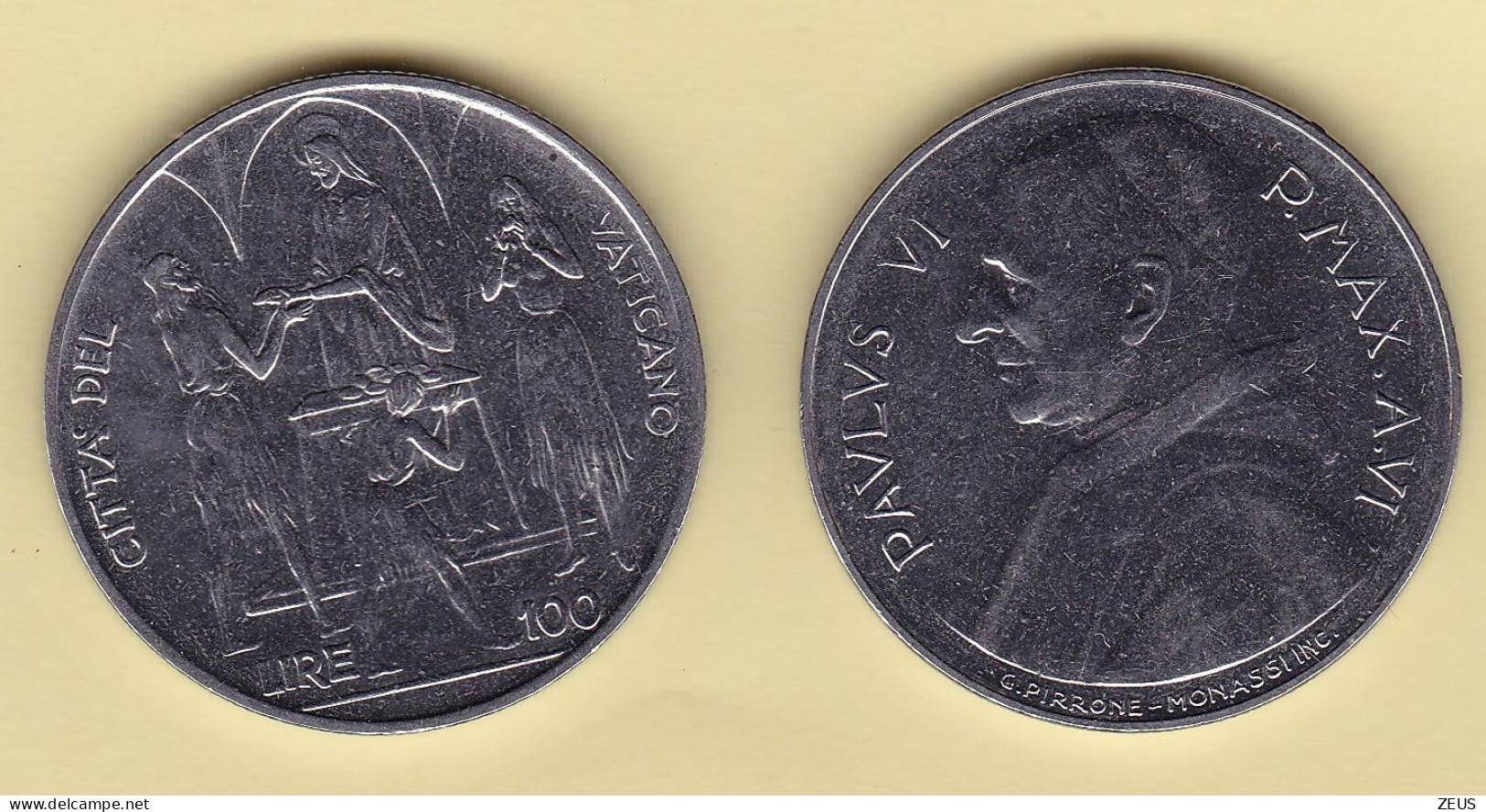 100 Lire 1968 VATICANO PAOLO VI - Vatican