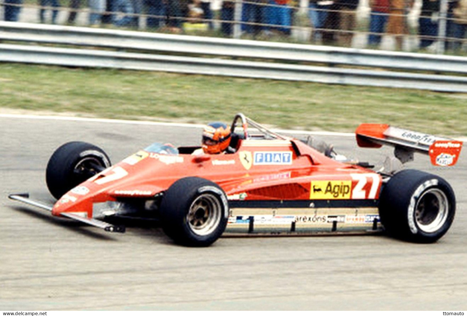 Voitures De Course F1 - Ferrari 126C2 (1982) - Pilote:Gilles Villeneuve (CAN) - 15x10cms PHOTO - Automobile