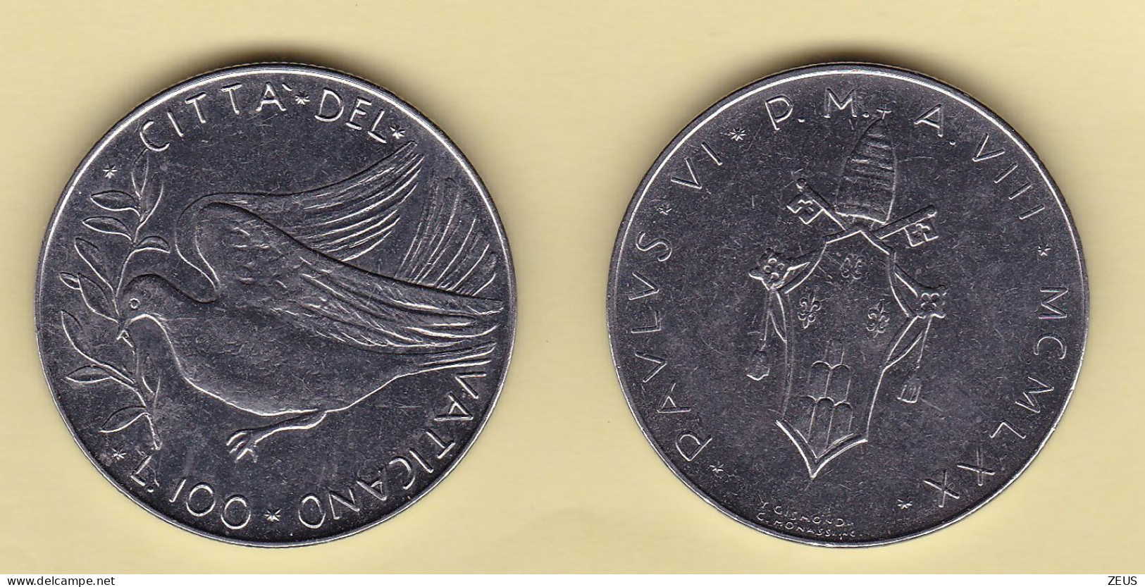 100 Lire 1970 VATICANO PAOLO VI - Vatican