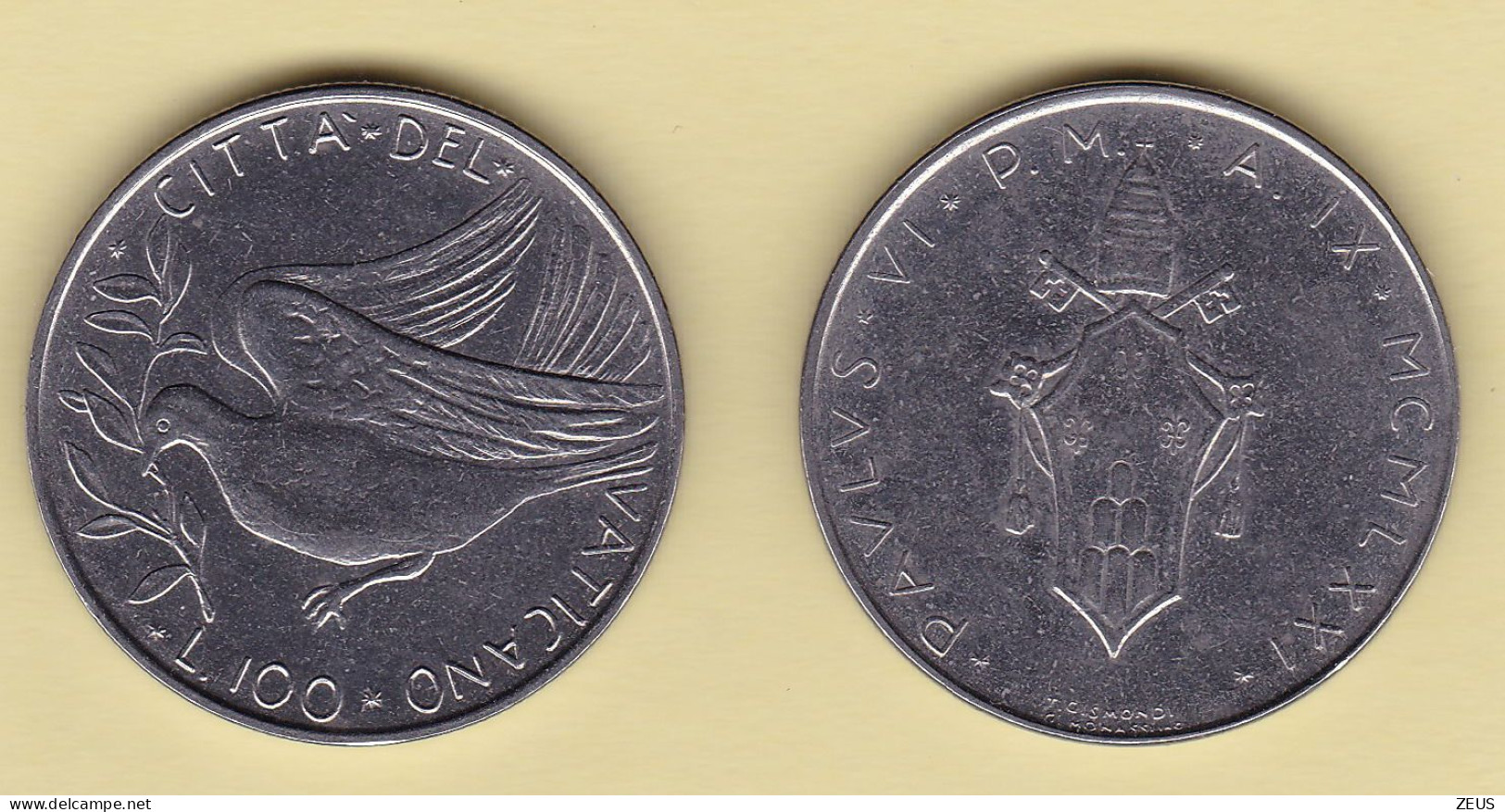 100 Lire 1971 VATICANO PAOLO VI - Vatican
