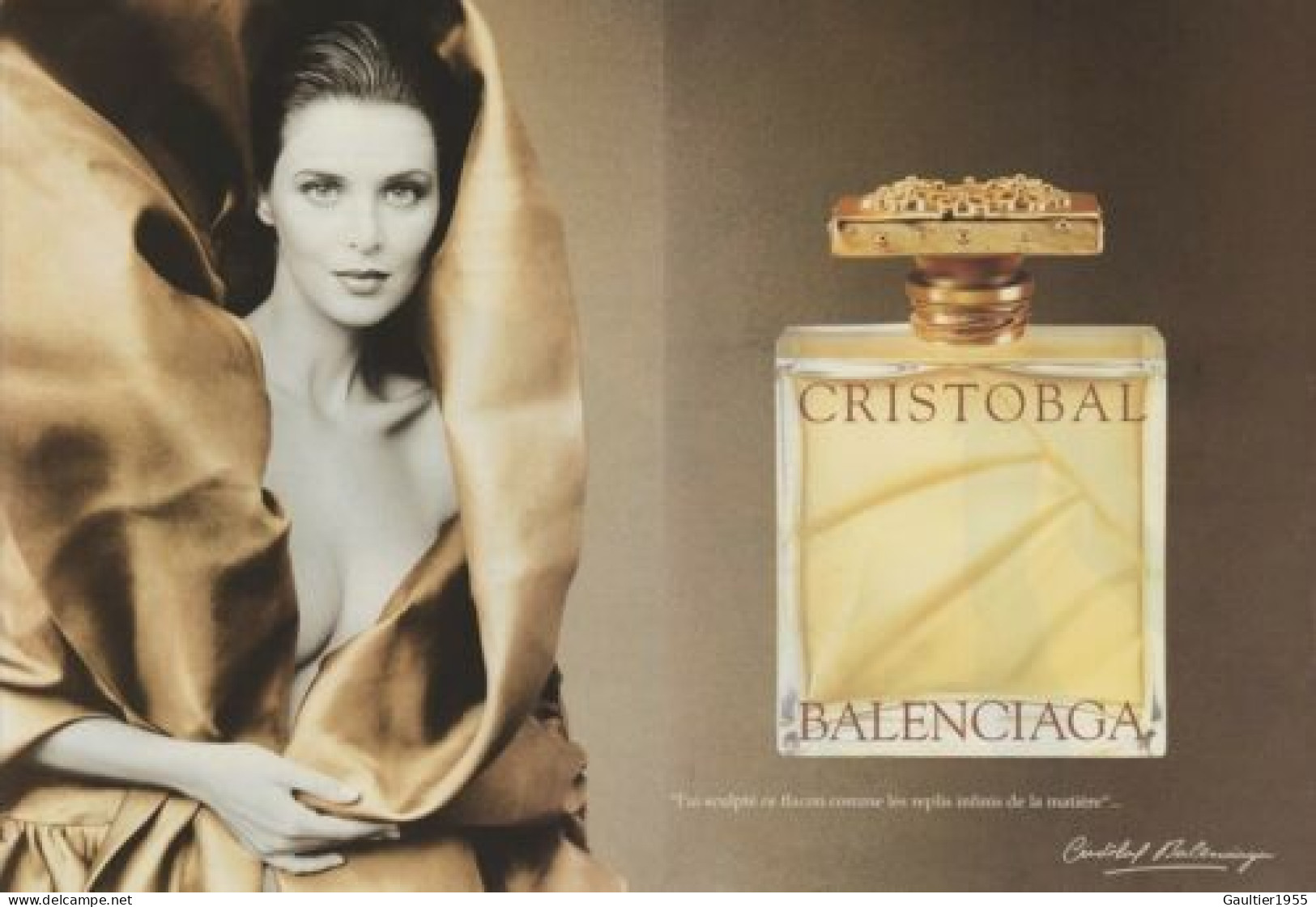 Publicité Papier - Advertising Paper - Cristobal De Balenciaga 2 Pages - Publicités Parfum (journaux)