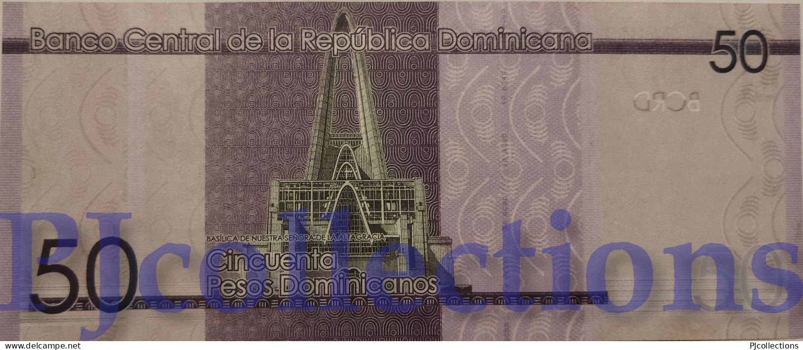 DOMINICAN REPUBLIC 50 PESOS DOMENICANON 2014 PICK 189a AU/UNC - Repubblica Dominicana