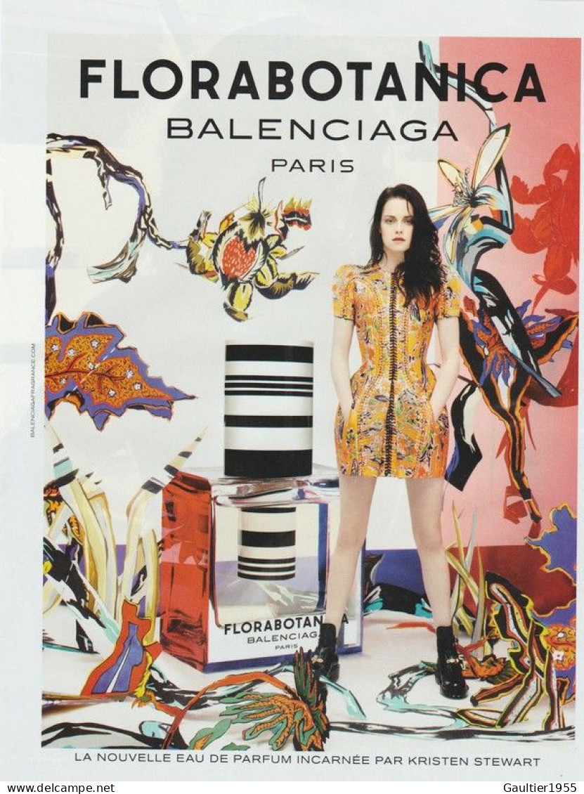 Publicité Papier - Advertising Paper - Florabotanica De Balenciaga - Pubblicitari (riviste)