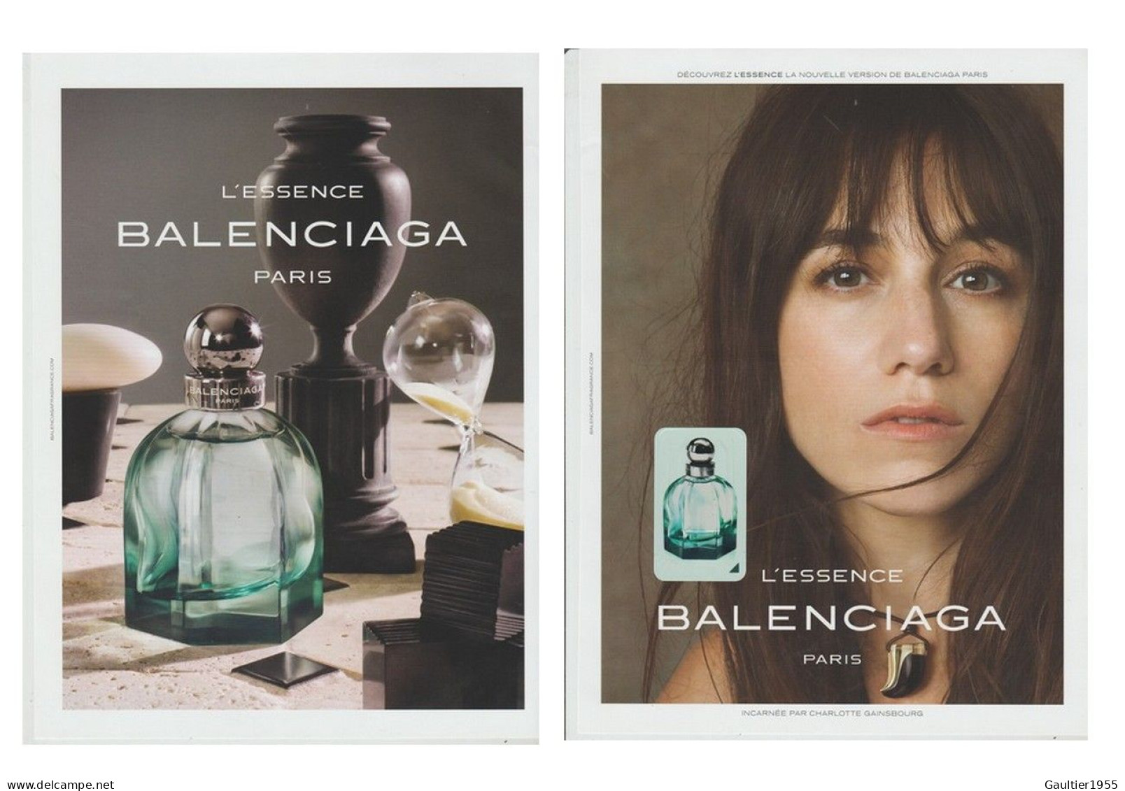 Publicité Papier Glacé + Patch - L'Essence De Balenciaga Recto Verso - Werbung (Zeitschriften)