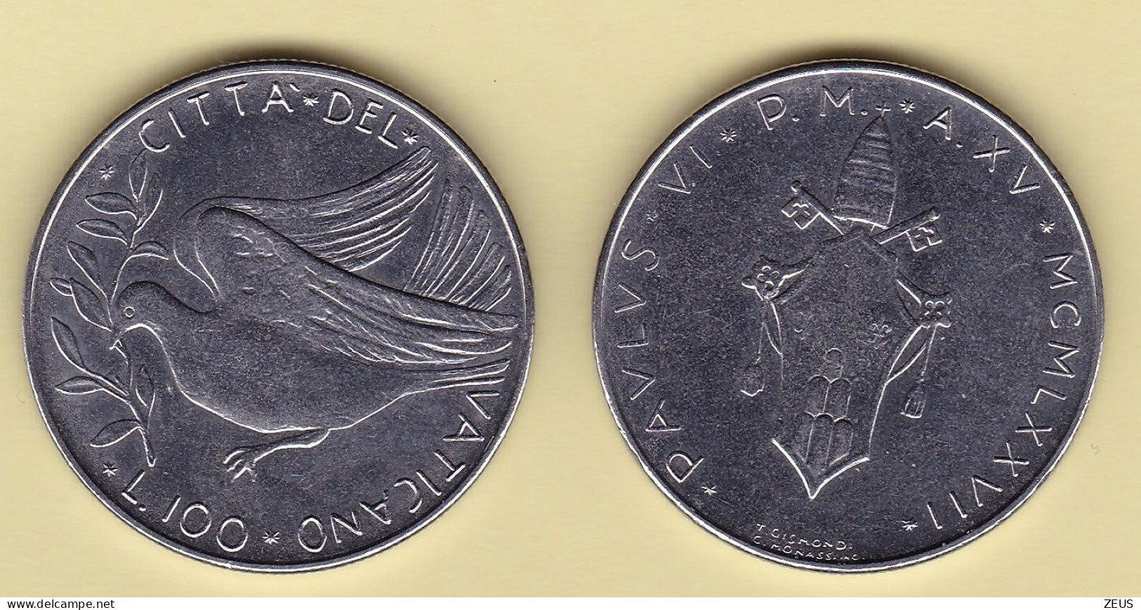 100 Lire 1977 VATICANO PAOLO VI - Vatican