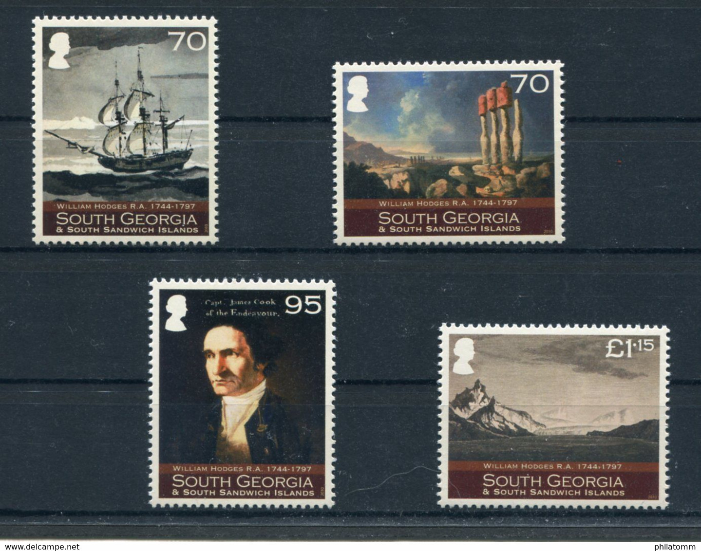 Südgeorgien - Mi.Nr. 507 / 510 - "Kunst Der Entdeckerzeit" ** / MNH (aus Dem Jahr 2010) - South Georgia