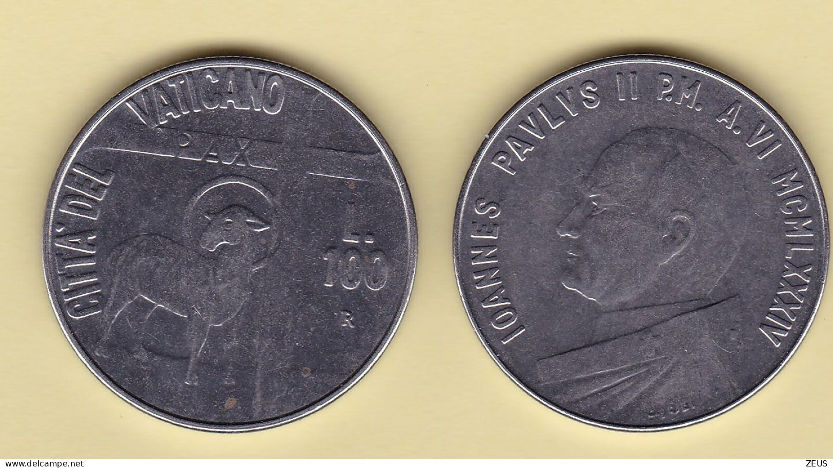 100 Lire 1984 VATICANO GIOVANNI PAOLO II - Vatican