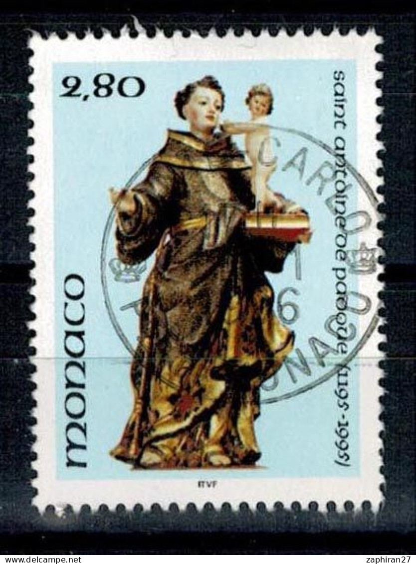 1996 SAINT ANTOINE DE PADOUE MONACO OBLITERE  #234# - Usados