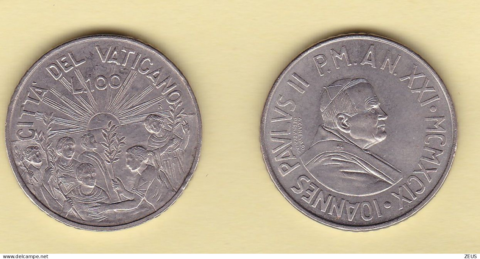 100 LIRE 1999 VATICANO GIOVANNI PAOLO II - Vatican