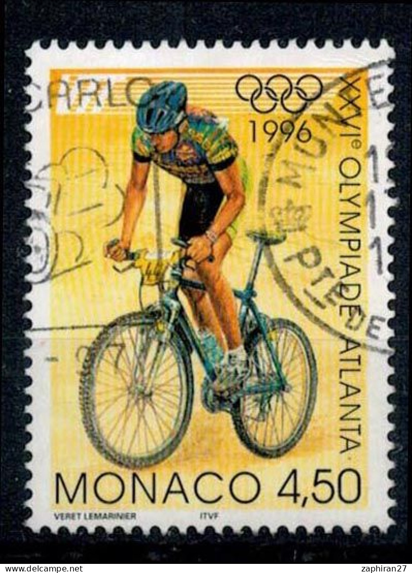 1996 VELO OLYMPIADE ATLANTA MONACO OBLITERE  #234# - Used Stamps