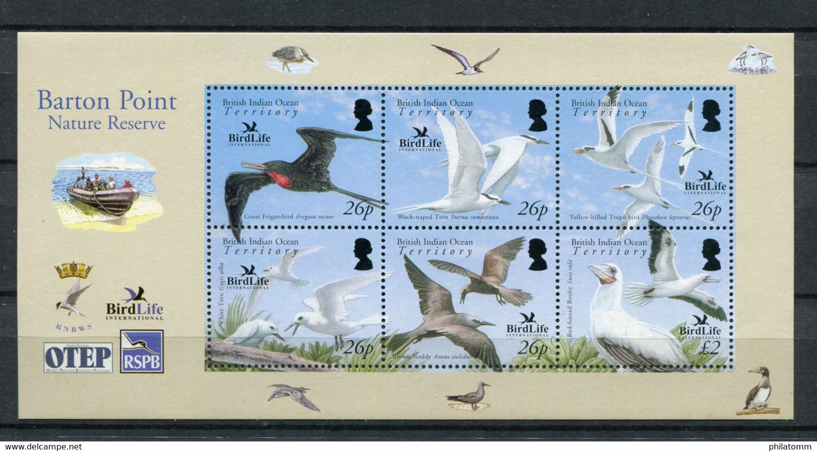 Britisches Territorium Im Indischen Ozean - Kleinbogen Mi.Nr. 418 / 423 - "BirdLife International" ** / MNH (Jahr 2006) - British Indian Ocean Territory (BIOT)