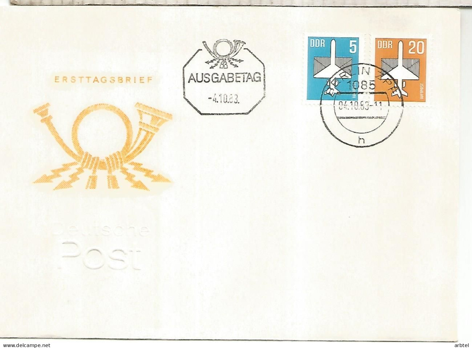 ALEMANIA DDR 1983 CORREO AEREO AIR MAIL - Luftpost