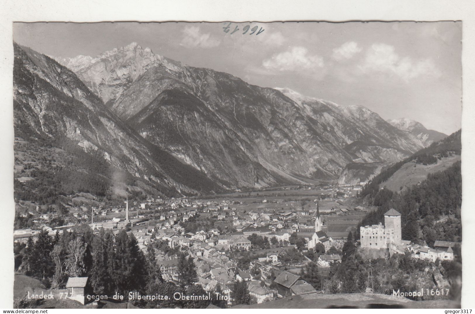 E2090) LANDECK - 777m Gegen Die Silberspitze - Oberintal - Tirol - Schloß Kirche Häuser ALT - Landeck