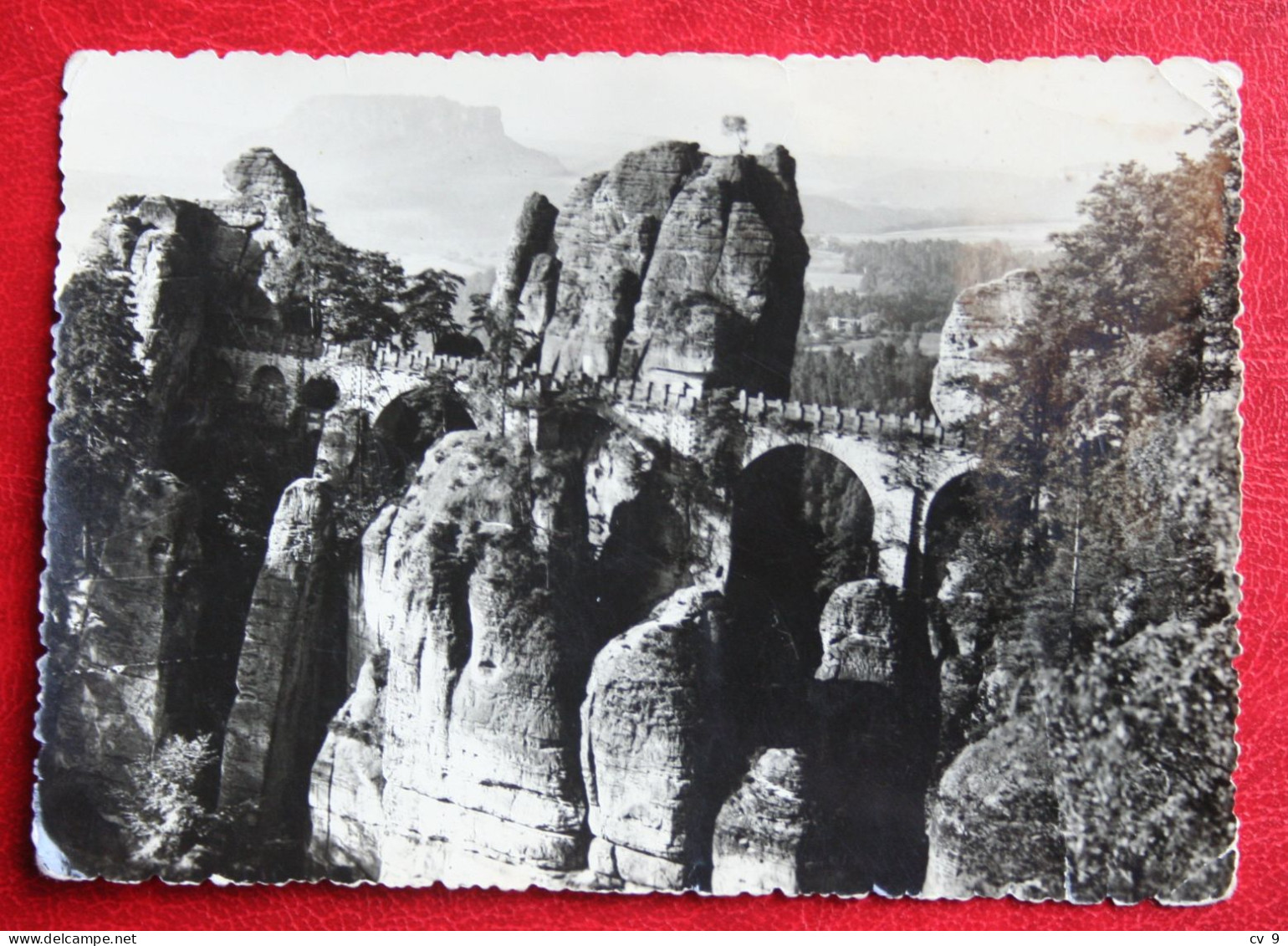 AK BASTEIBRUCKE Bastei DDR - Sächsische Schweiz Deutschland Gelaufen Used Postcard A203 - Bastei (sächs. Schweiz)