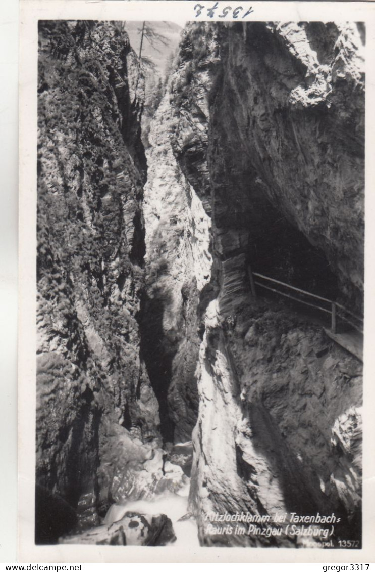 E2103) 7 Stück schöne verschiedene und alte S/W FOTO AK - TAXENBACH RAURIS - KITZLOCHKLAMM -