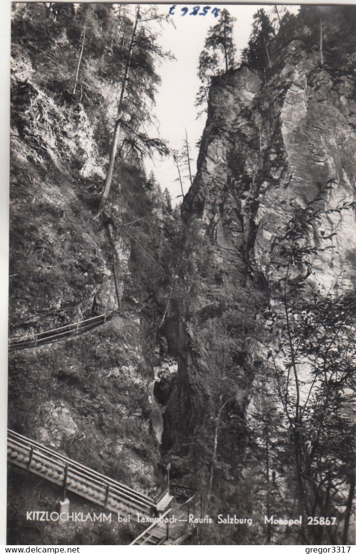 E2103) 7 Stück schöne verschiedene und alte S/W FOTO AK - TAXENBACH RAURIS - KITZLOCHKLAMM -