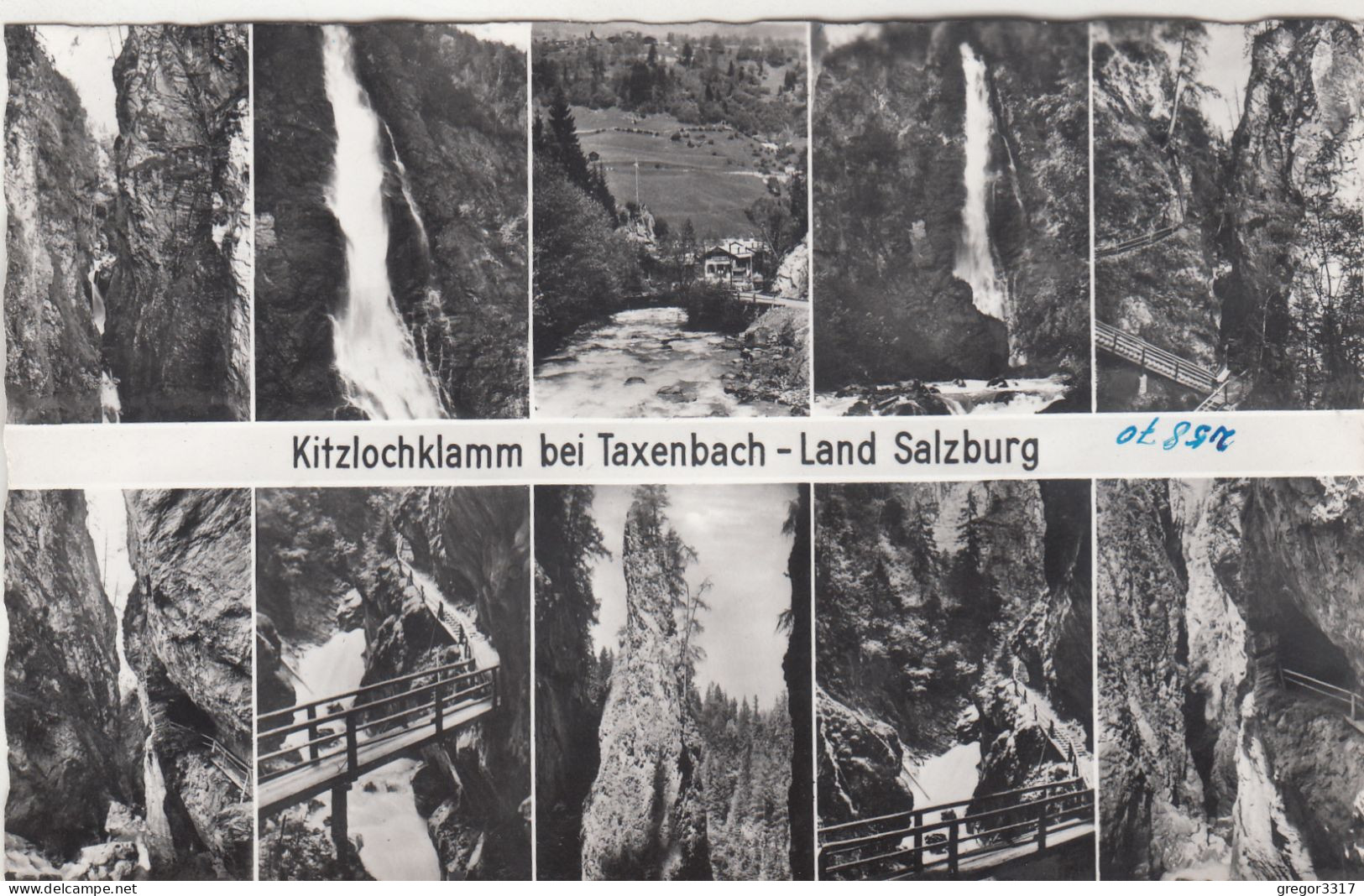 E2103) 7 Stück schöne verschiedene und alte S/W FOTO AK - TAXENBACH RAURIS - KITZLOCHKLAMM -