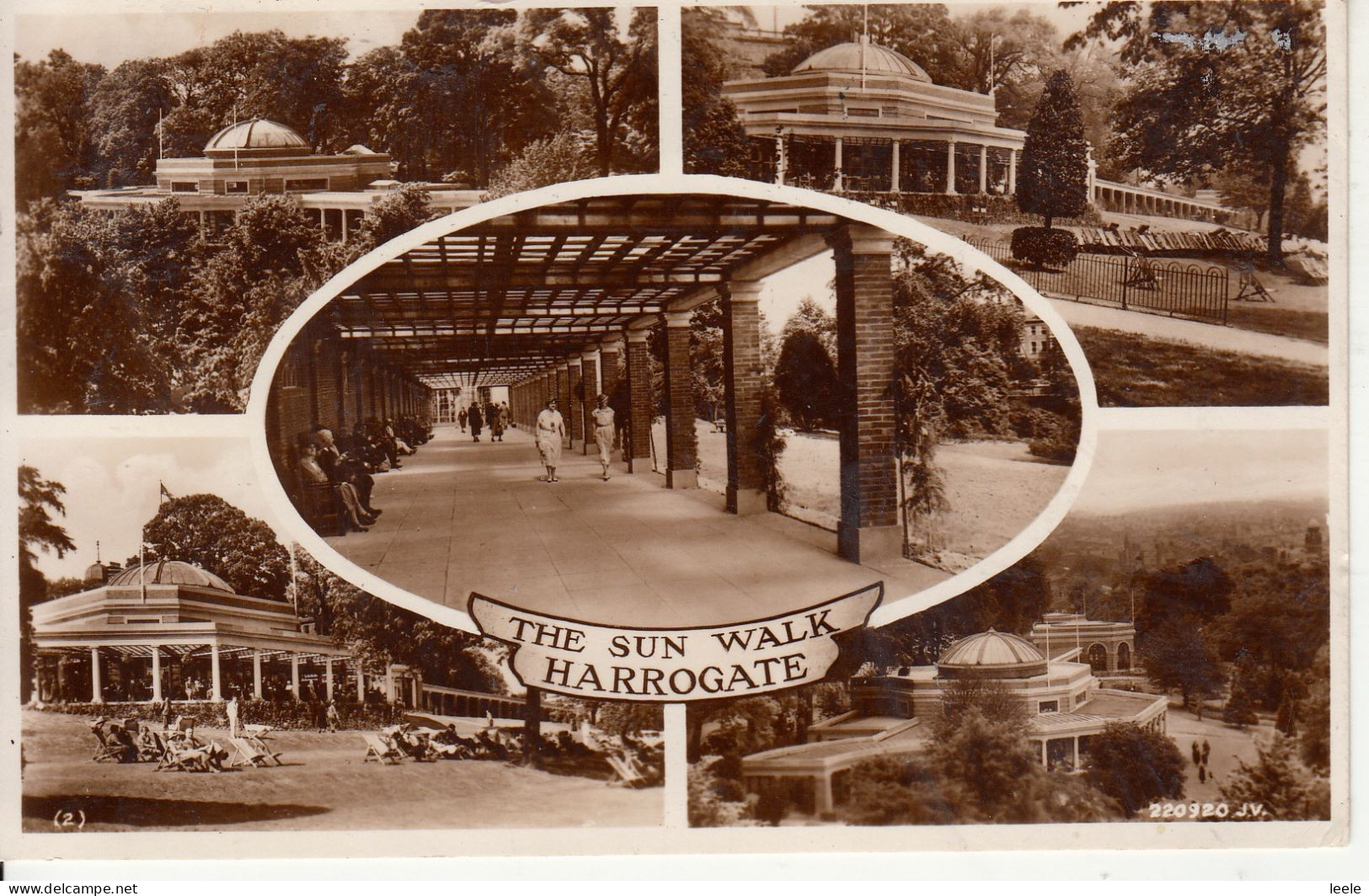 BG22. Vintage Multiview Postcard. The Sun Walk, Harrogate - Harrogate